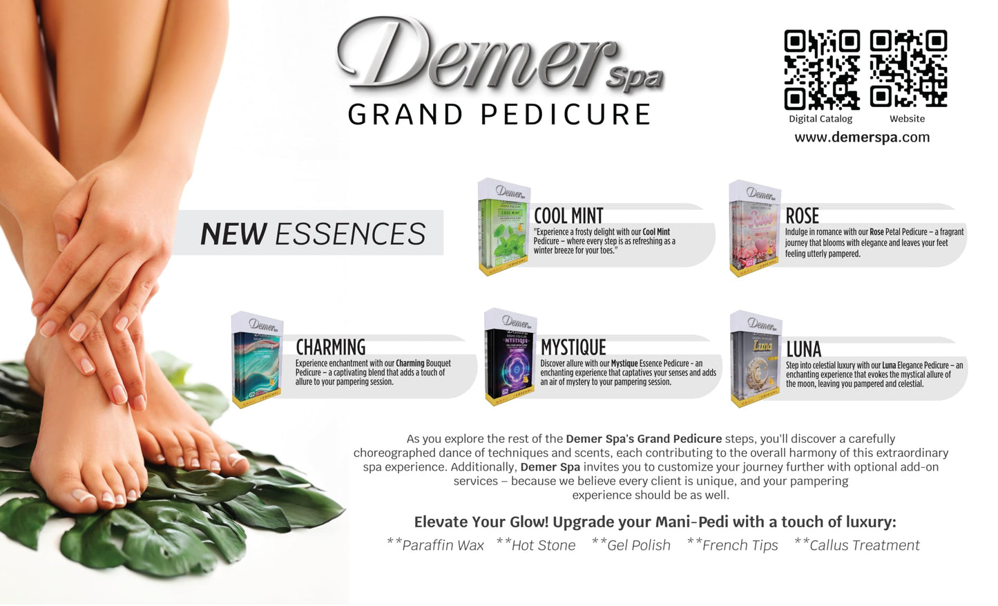 Demer Bomb Spa Deluxe Pedicure 4in1 Kit - Coconut, Clear